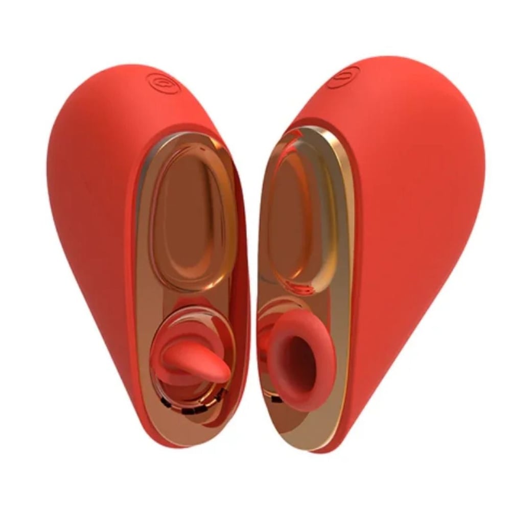 Vibrador Duplo Heartbreak 5 Modos De Língua Mágica E Ondas De Pressão - Imagem 4