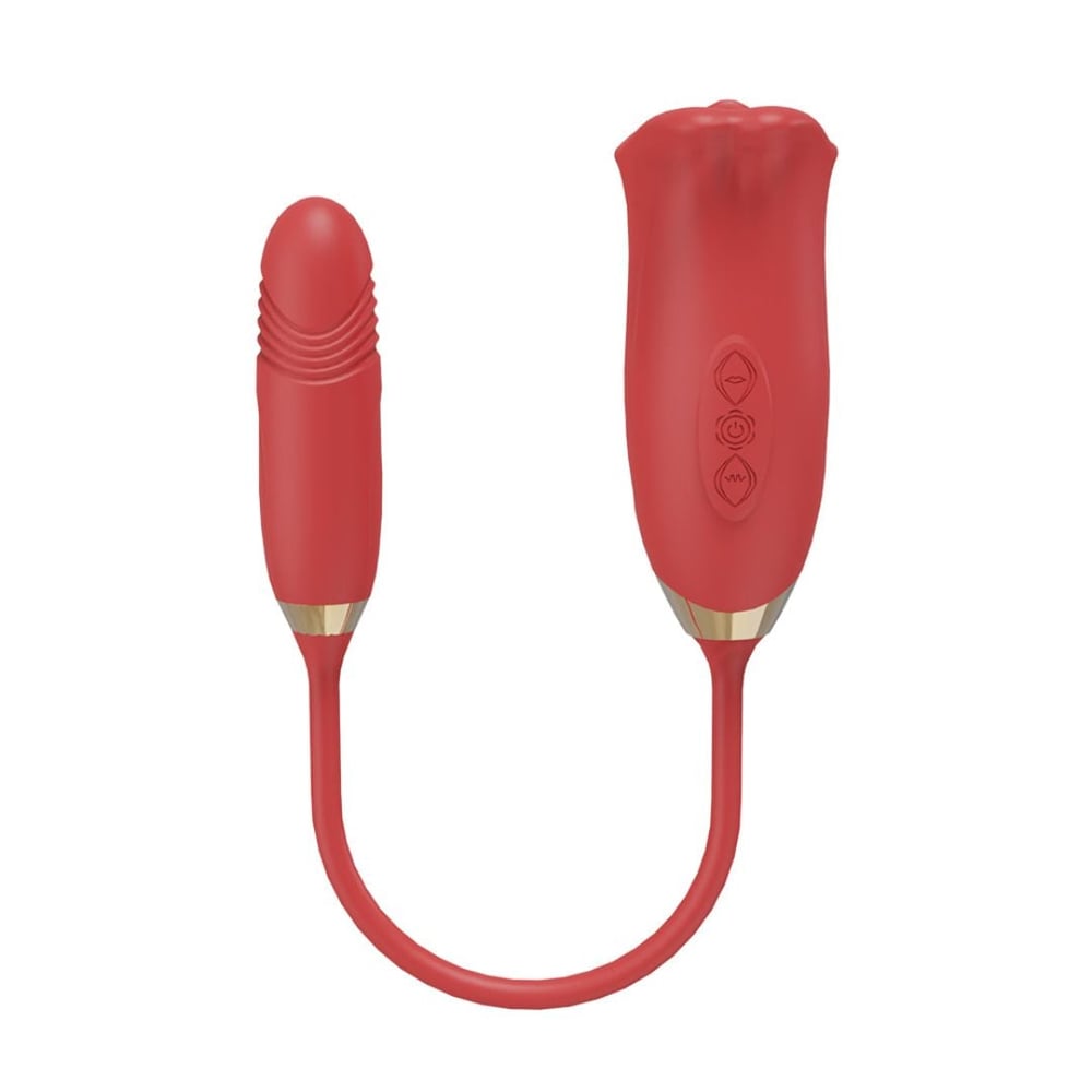 Vibrador Duplo Lips 10 Vibrações Com Penetrador Vai E Vem Vibe Toys - Imagem 4