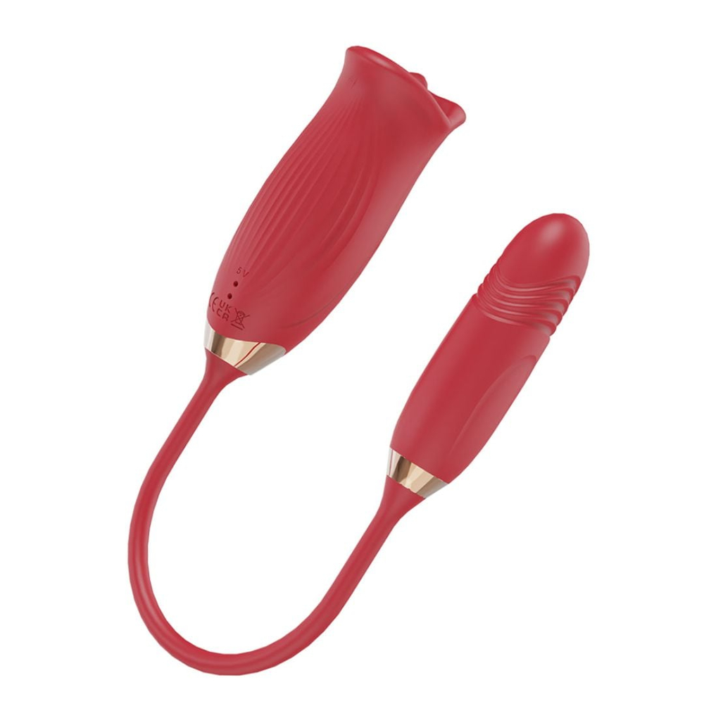 Vibrador Duplo Lips 10 Vibrações Com Penetrador Vai E Vem Vibe Toys - Imagem 6
