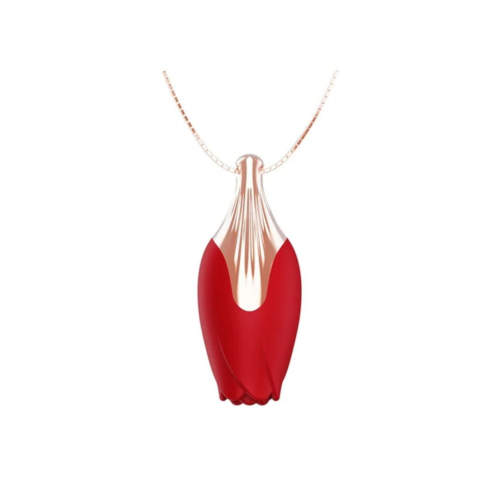 Vibrador Em Formato De Rosa Com Colar Vibe Toys - Imagem 2