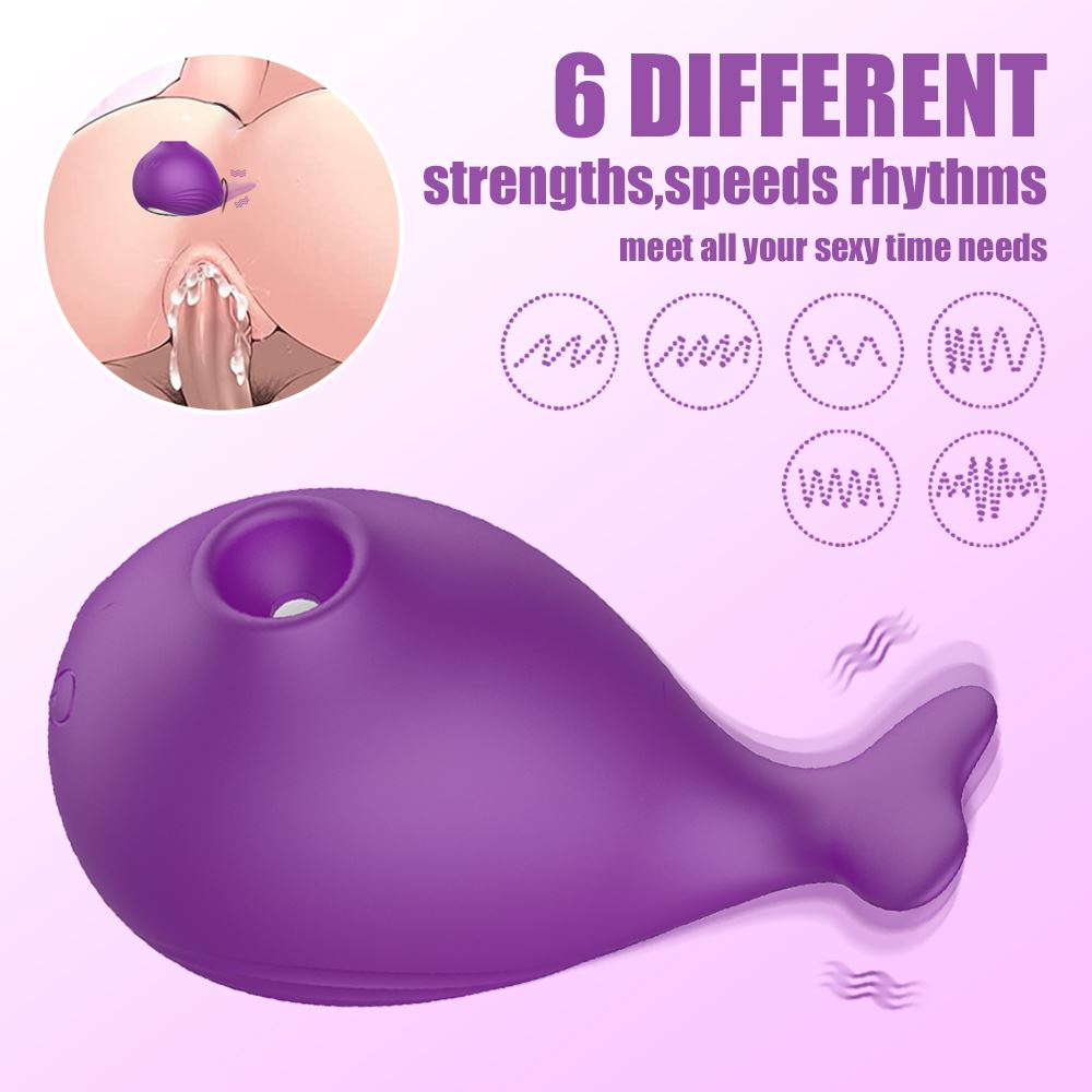 Vibrador Estimulador Cute Whale 7 Modos De Pulsação Vibe Toys - Imagem 4
