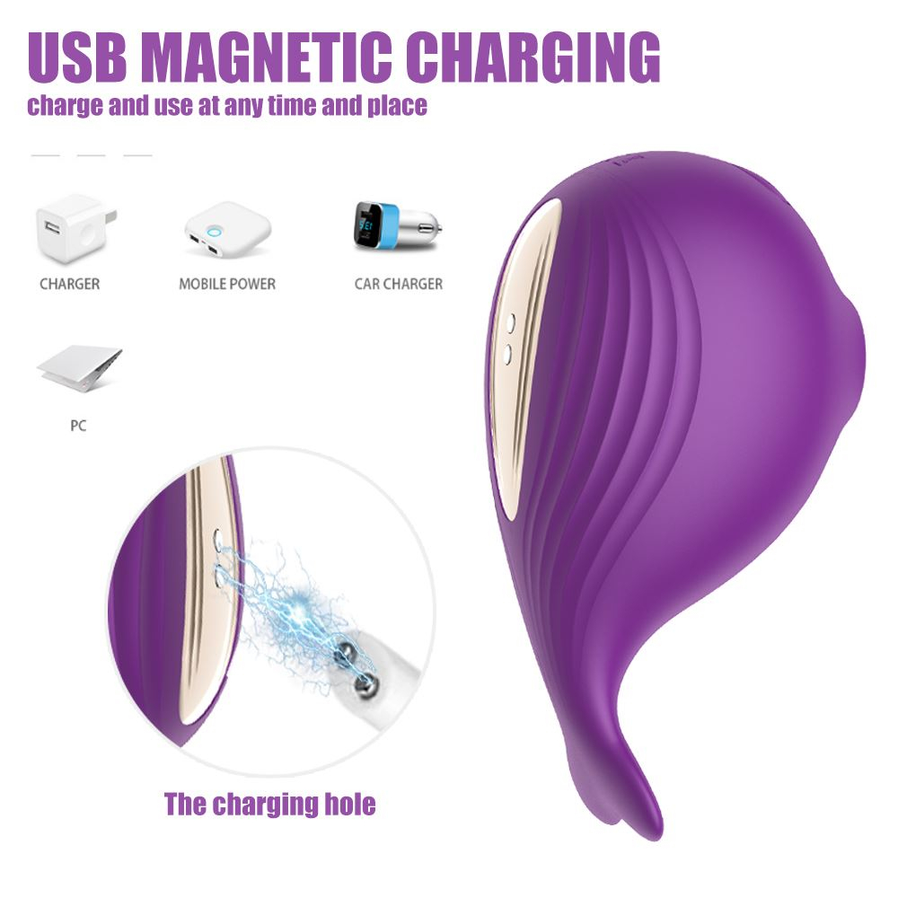Vibrador Estimulador Cute Whale 7 Modos De Pulsação Vibe Toys - Imagem 5