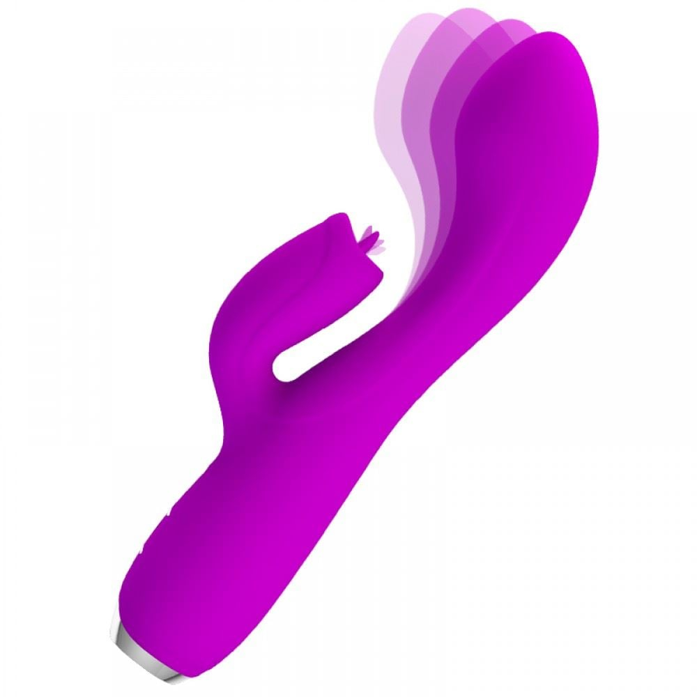 Vibrador Glória Com Língua Estimuladora 12 Vibrações Pretty Love - Imagem 2