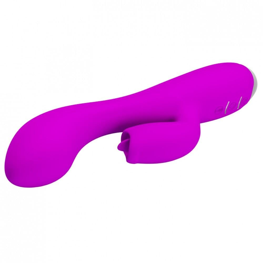 Vibrador Glória Com Língua Estimuladora 12 Vibrações Pretty Love - Imagem 3