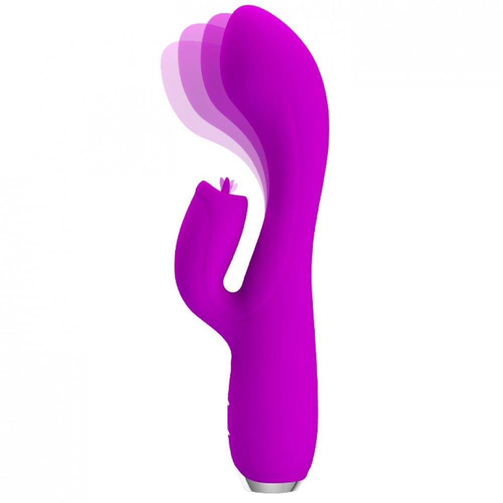 Vibrador Glória Com Língua Estimuladora 12 Vibrações Pretty Love - Imagem 4