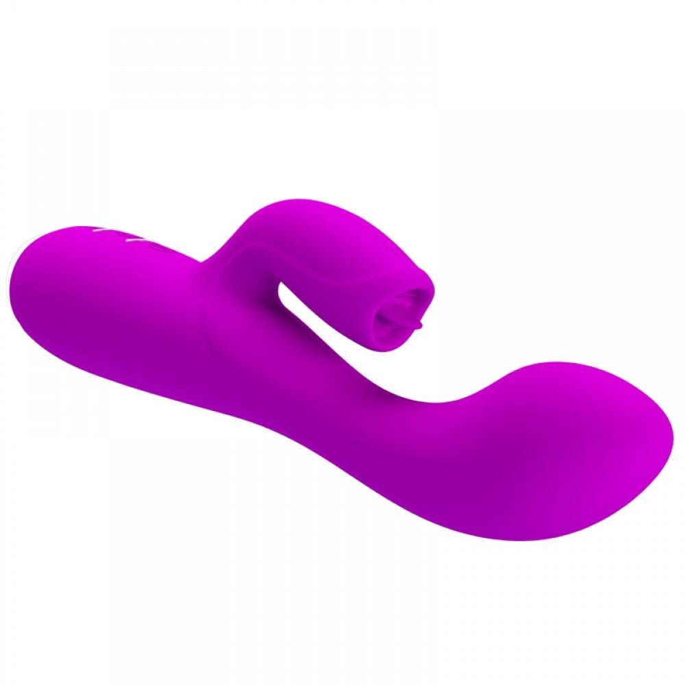 Vibrador Glória Com Língua Estimuladora 12 Vibrações Pretty Love - Imagem 5