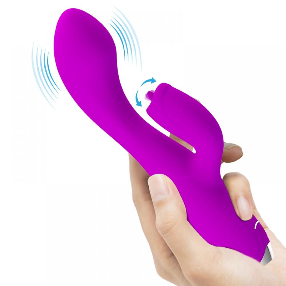 Vibrador Glória Com Língua Estimuladora 12 Vibrações Pretty Love - Imagem 6