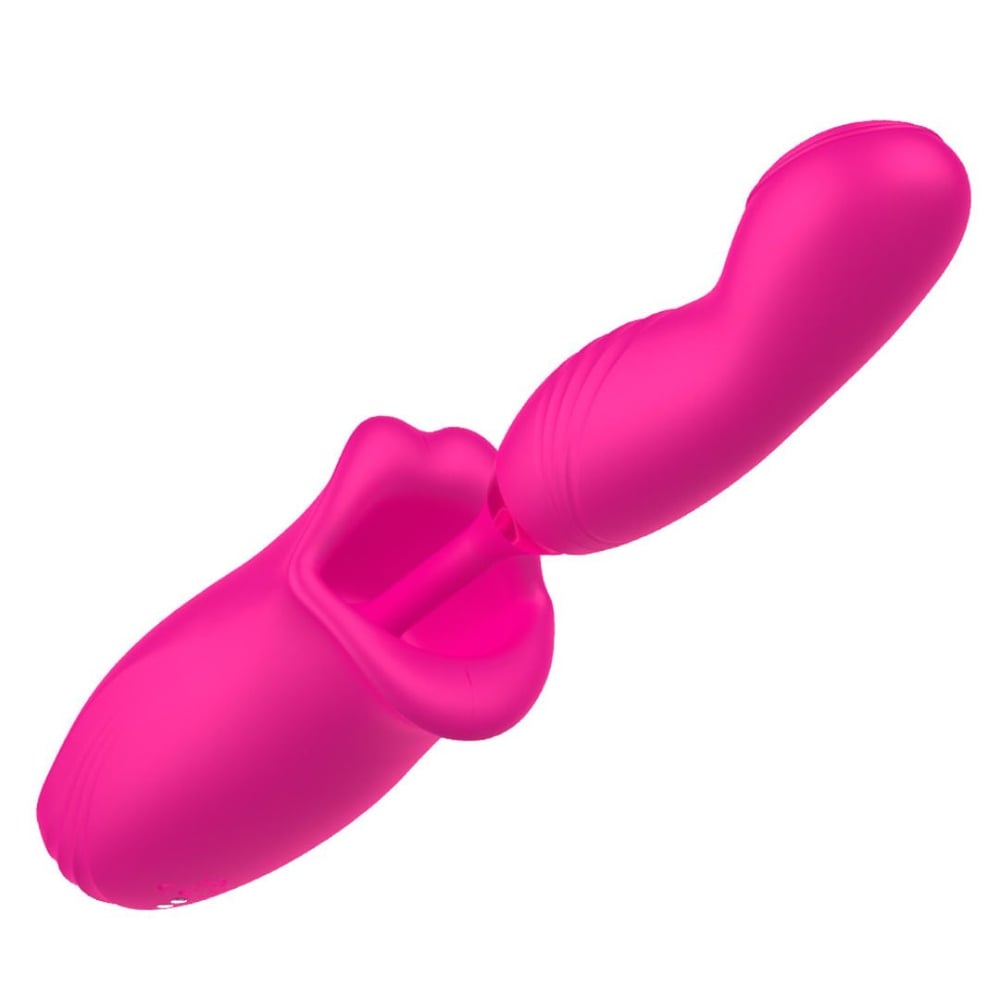 Vibrador Honey Mouth Formato De Boca Com Penetrador 10 Modos De Estimulação - Imagem 3
