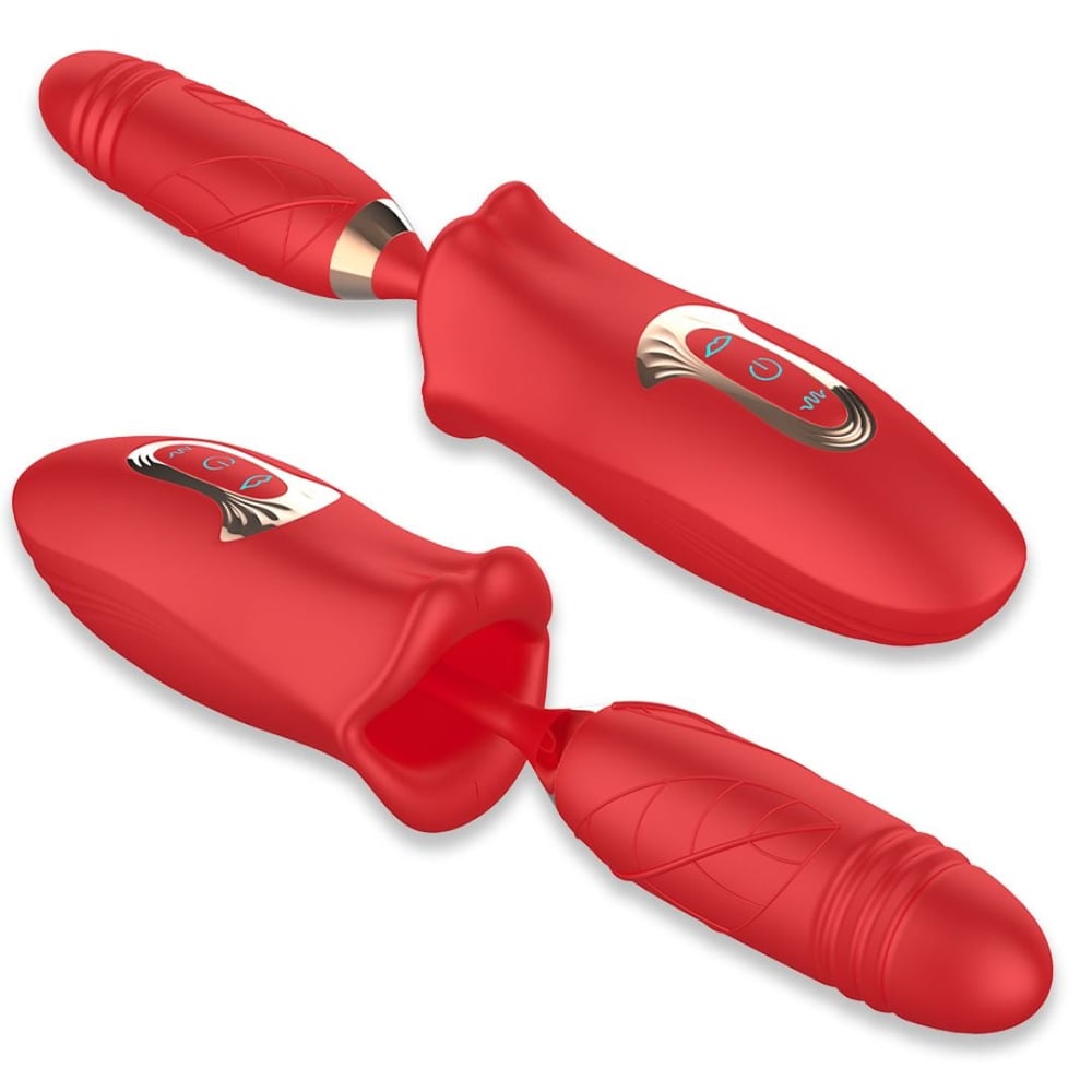 Vibrador Honey Mouth Formato De Boca Vai E Vem 10 Modos De Estimulação - Imagem 2