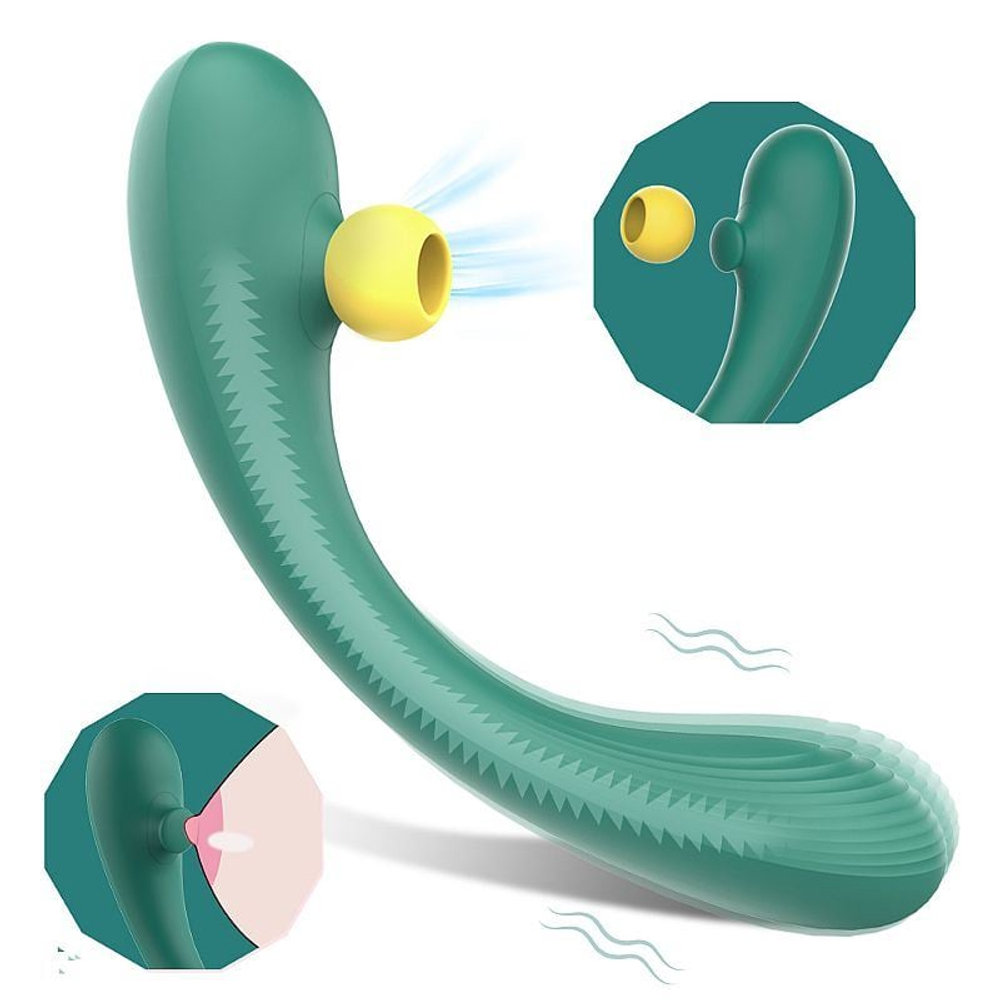 Vibrador Mermaids Dream Ponto G Com Estimulador 9 Modos De Vibração Shande - Imagem 3