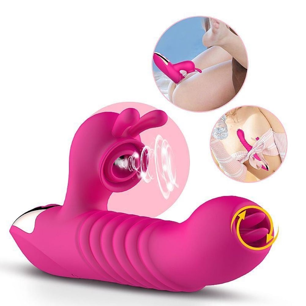 Vibrador Orgasm Clitoral Com Estimulador Língua 7 Modos De Vibração Dibe - Imagem 2
