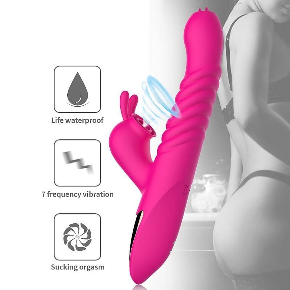 Vibrador Orgasm Clitoral Com Estimulador Língua 7 Modos De Vibração Dibe - Imagem 3
