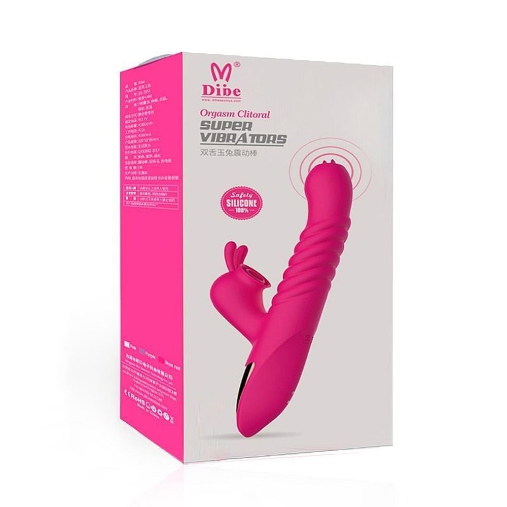 Vibrador Orgasm Clitoral Com Estimulador Língua 7 Modos De Vibração Dibe - Imagem 5