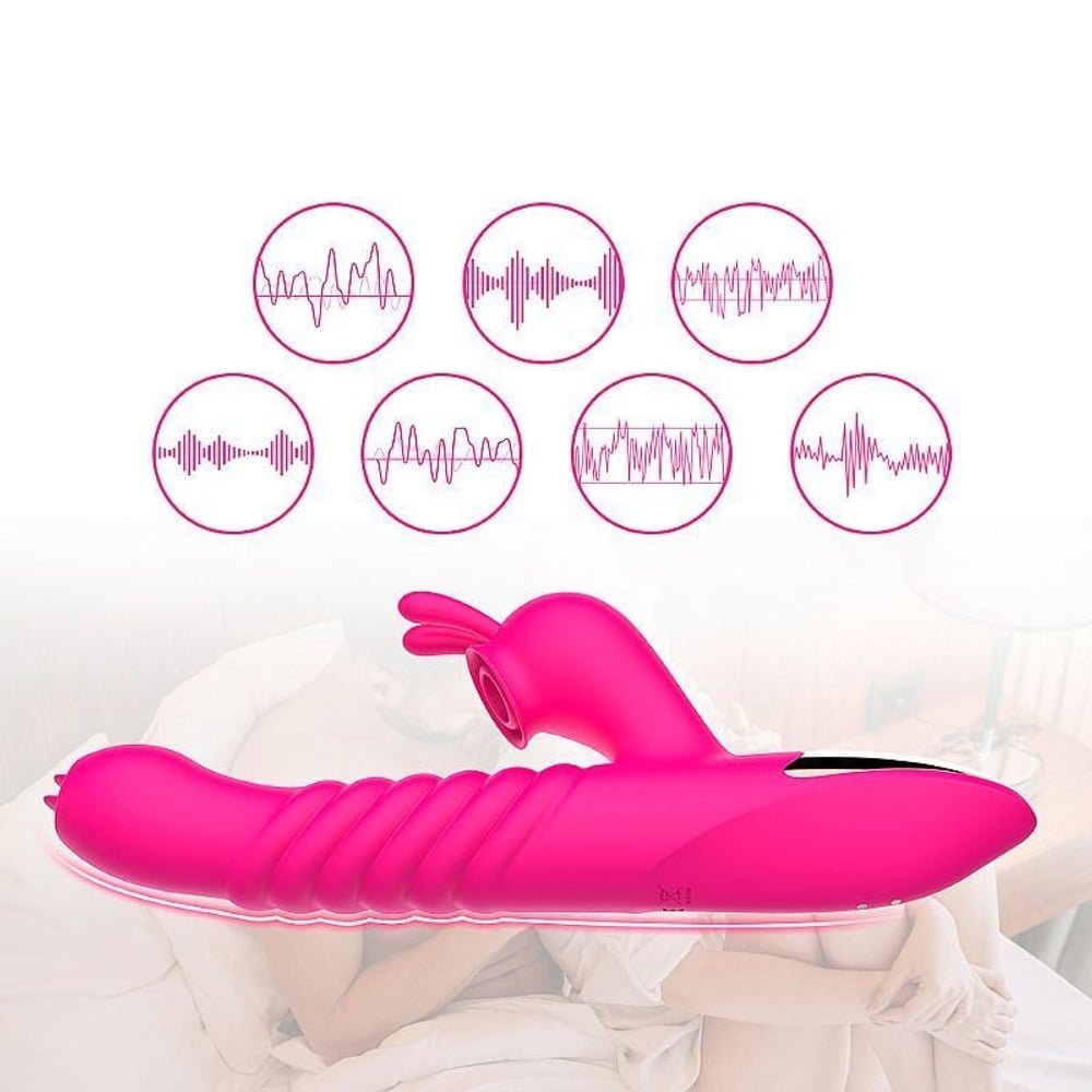 Vibrador Orgasm Clitoral Com Estimulador Língua 7 Modos De Vibração Dibe - Imagem 6