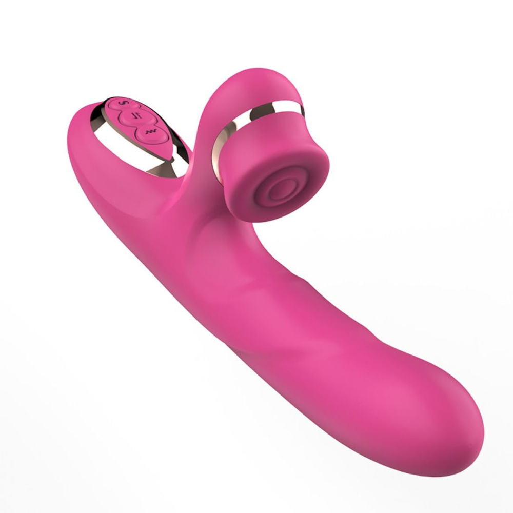 Vibrador Ponto G 3 Modos Vai E Vem 7 Modos De Vibração Com Batidinhas Pleasure - Imagem 3