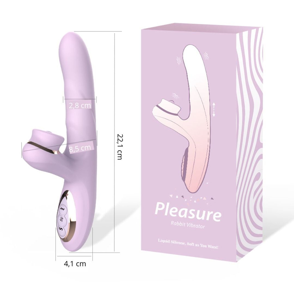Vibrador Ponto G 3 Modos Vai E Vem 7 Modos De Vibração Com Batidinhas Pleasure - Imagem 10