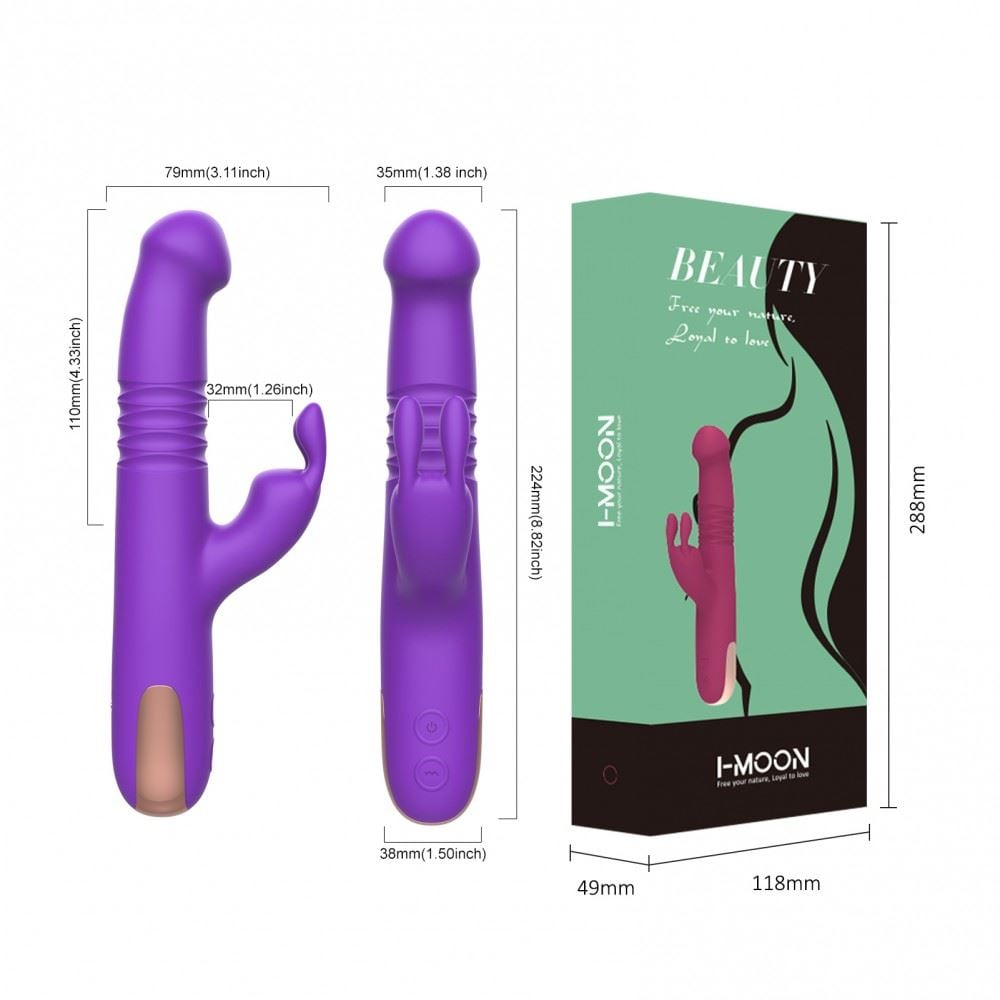 Vibrador Ponto G Beauty 10 Modos De Vai E Vem Com Ponta Rotativa Vibe Toys - Imagem 8