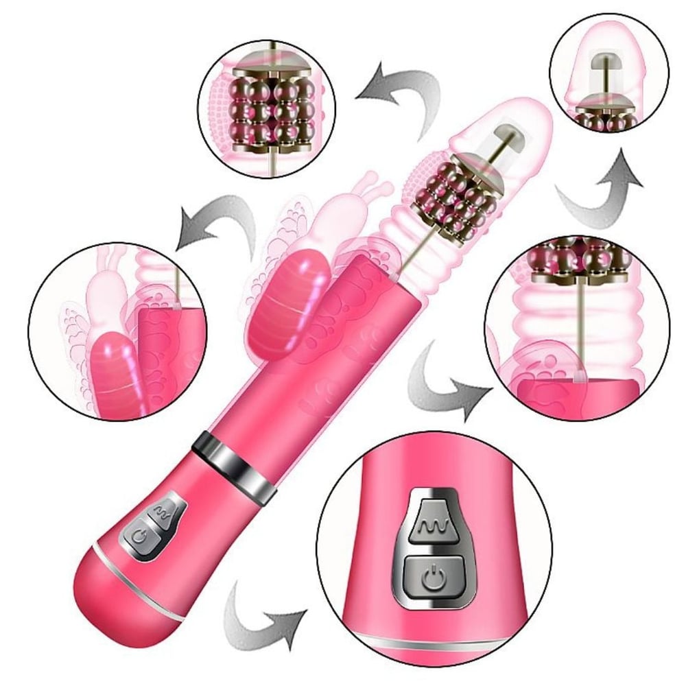 Vibrador Ponto G Borboleta 9 Vibrações 6 Modos De Vai E Vem E Rotação Vibe Toys - Imagem 5
