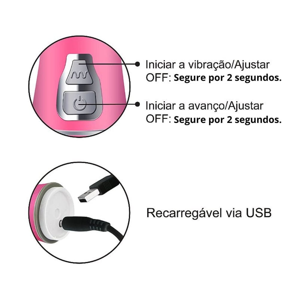 Vibrador Ponto G Borboleta 9 Vibrações 6 Modos De Vai E Vem E Rotação Vibe Toys - Imagem 6