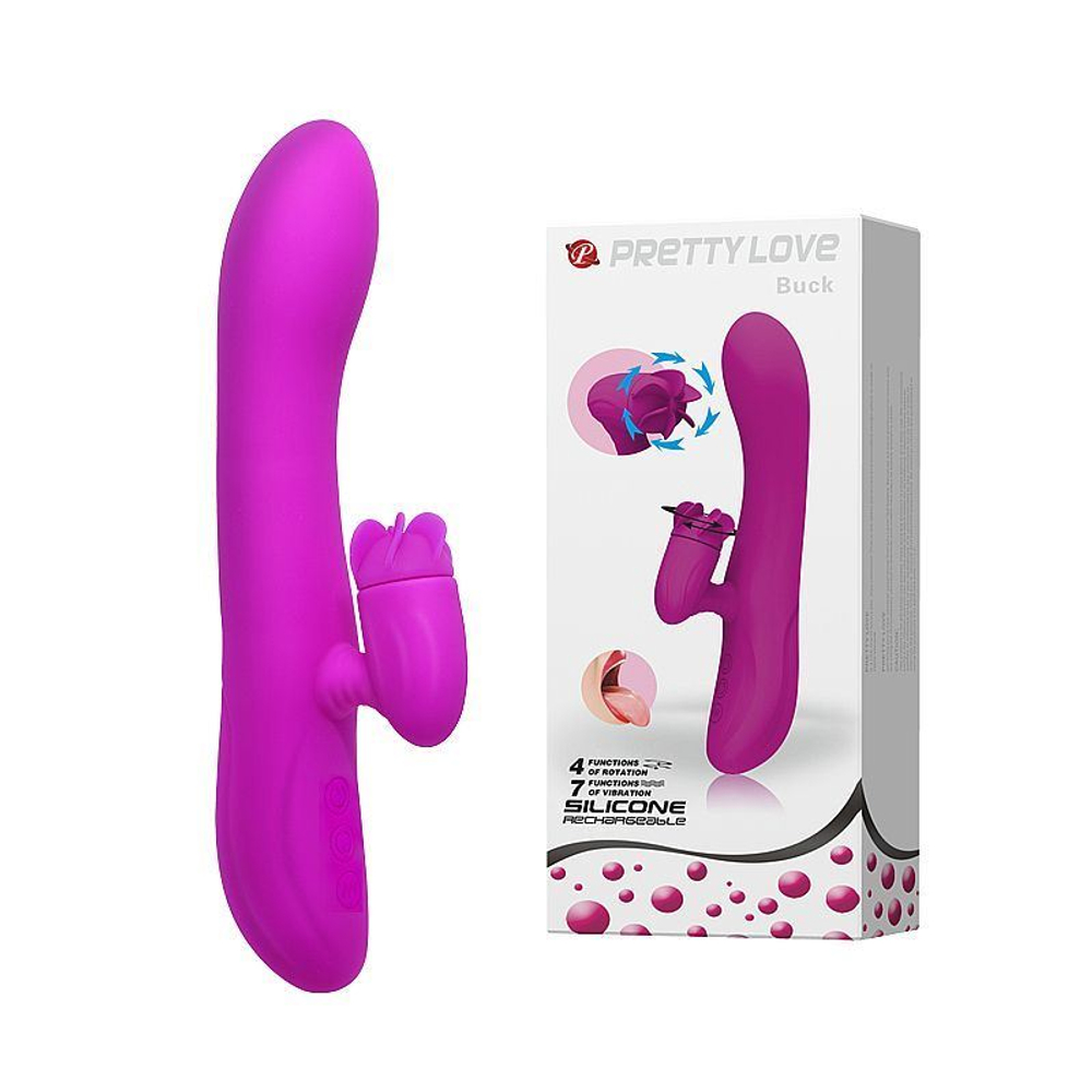 Vibrador Ponto G Buck 4 Modos De Rotação E 7 Modos De Vibração Pretty Love - Imagem 5
