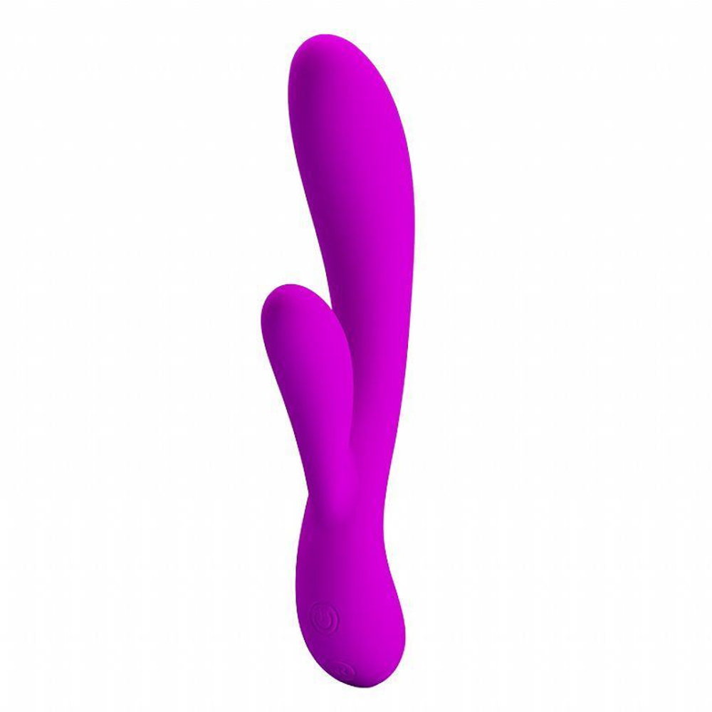 Vibrador Ponto G Com Estimulador Clitoriano Angela 30 Vibrações Pretty Love - Imagem 3