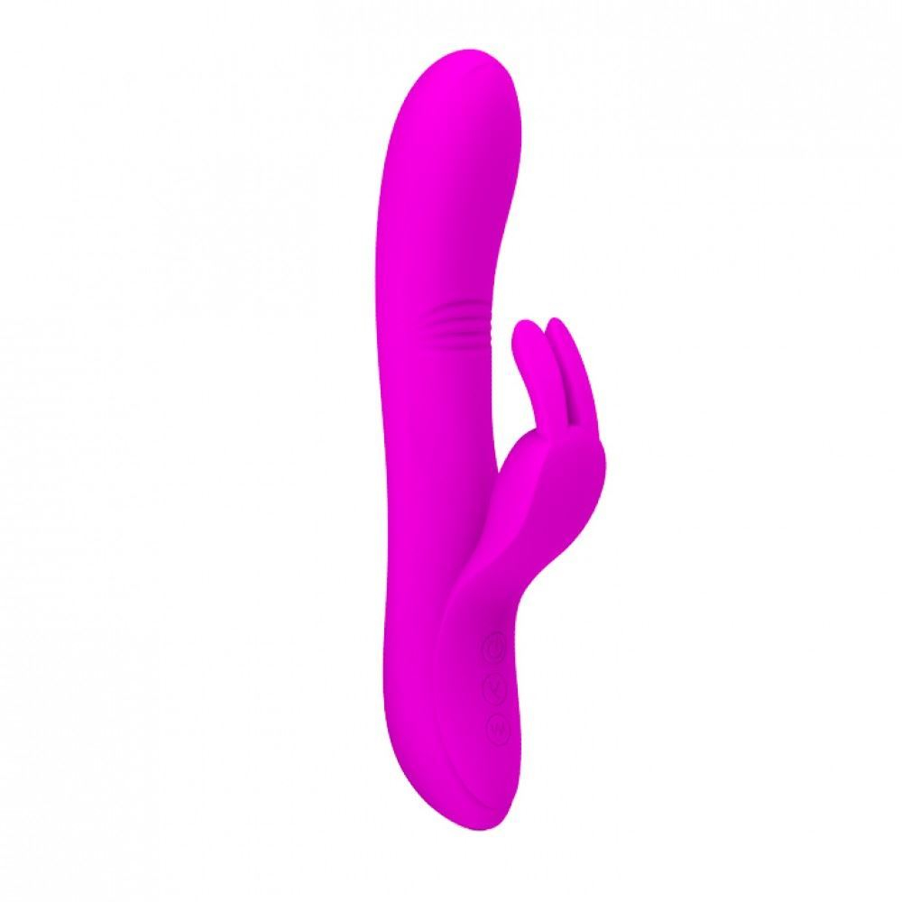Vibrador Ponto G Com Estimulador Clitoriano Dylan 7 Vibrações Pretty Love - Imagem 3