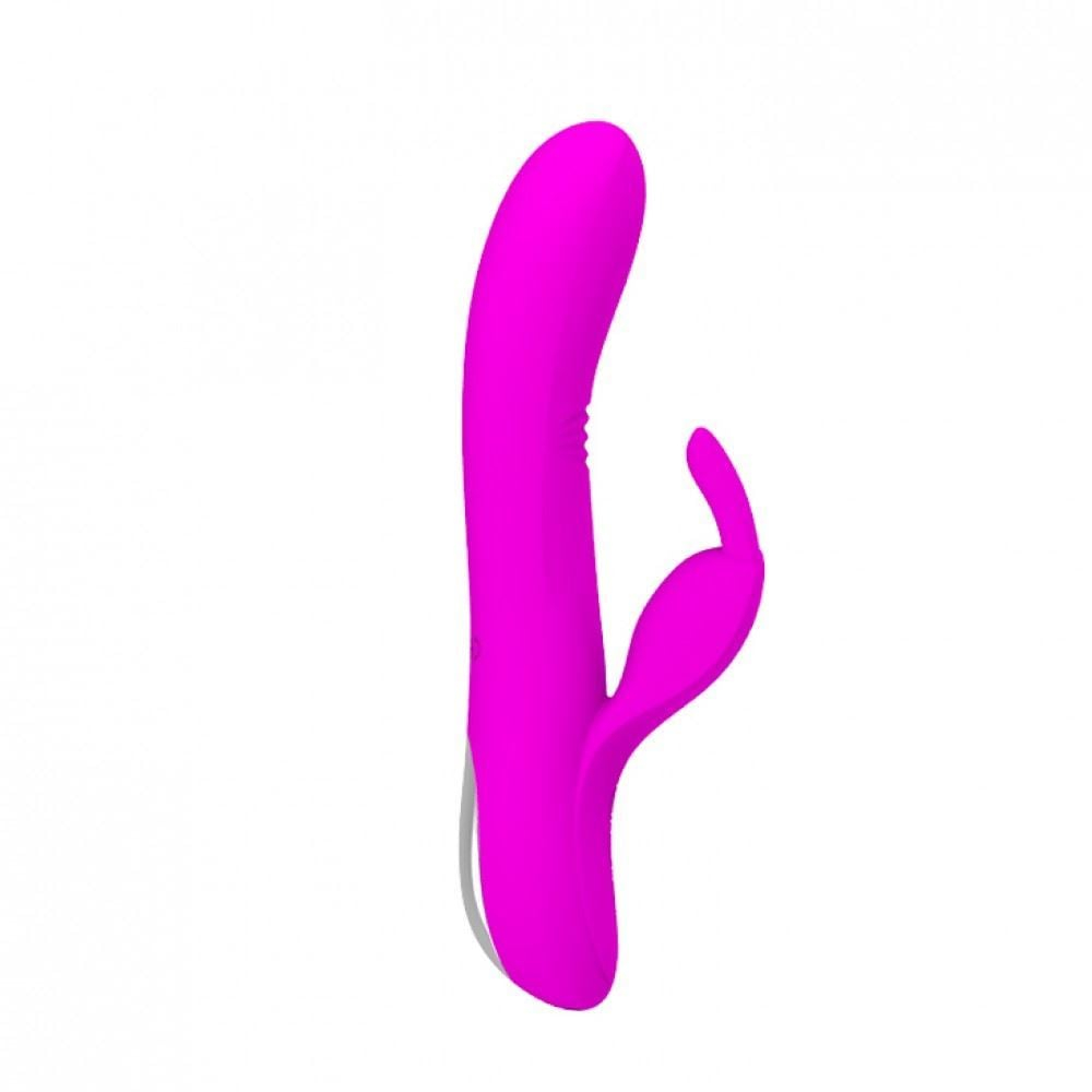 Vibrador Ponto G Com Estimulador Clitoriano Dylan 7 Vibrações Pretty Love - Imagem 4