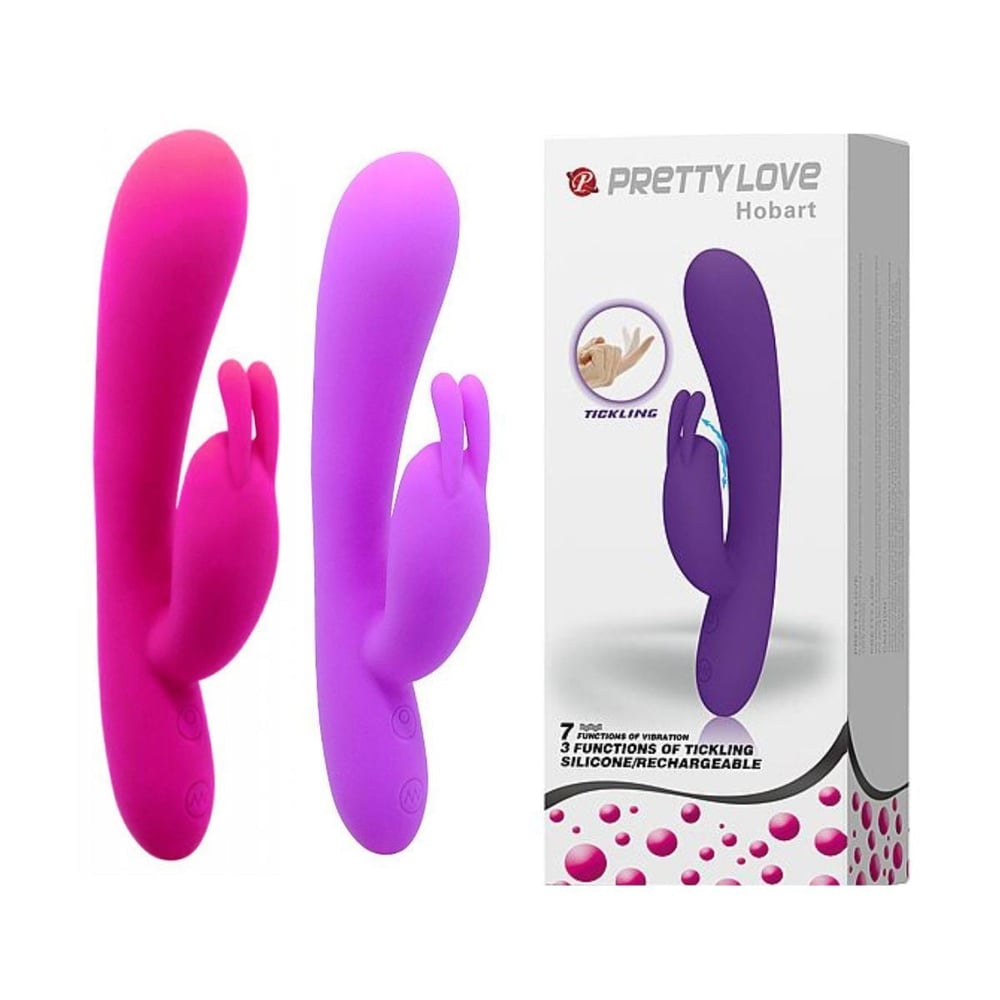 Vibrador Ponto G Com Estimulador Clitoriano Hobart 7 Modos De Vibração Pretty Love