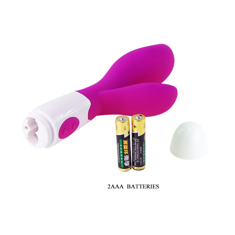 Vibrador Ponto G Com Estimulador Clitoriano Newman 30 Vibrações Pretty Love - Imagem 6