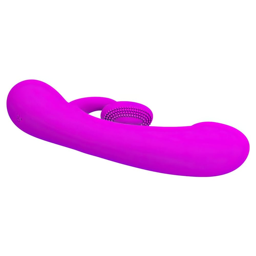 Vibrador Ponto G Com Estimulador De Clitóris Sincere 10 Vibrações Pretty Love - Imagem 4