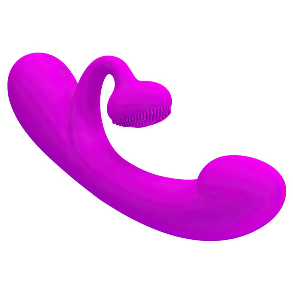 Vibrador Ponto G Com Estimulador De Clitóris Sincere 10 Vibrações Pretty Love - Imagem 5