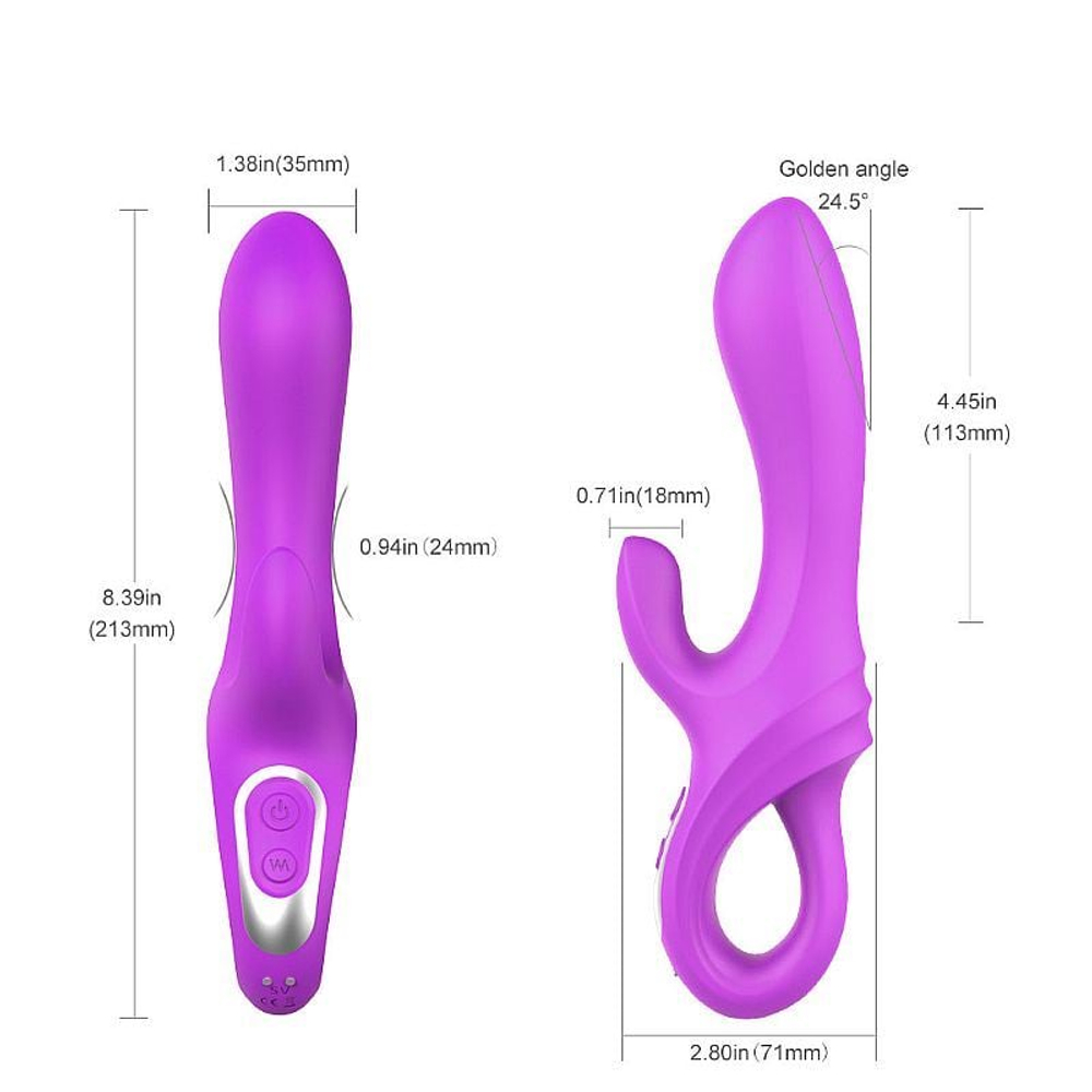 Vibrador Ponto G E Clítoris Daggers 9 Vibrações Vibe Toys - Imagem 5