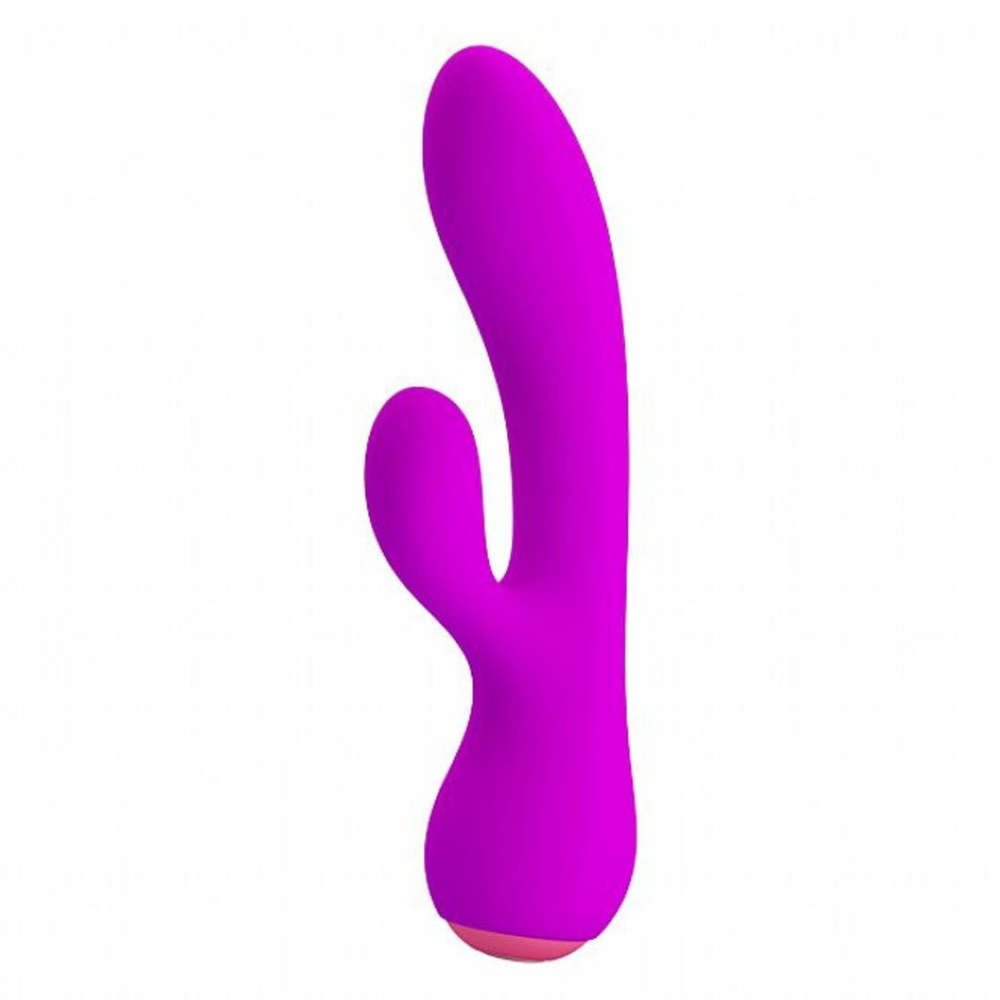 Vibrador Ponto G Flexível Com Estimulador Clitoriano Zachary 12 Vibrações Pretty Love - Imagem 2
