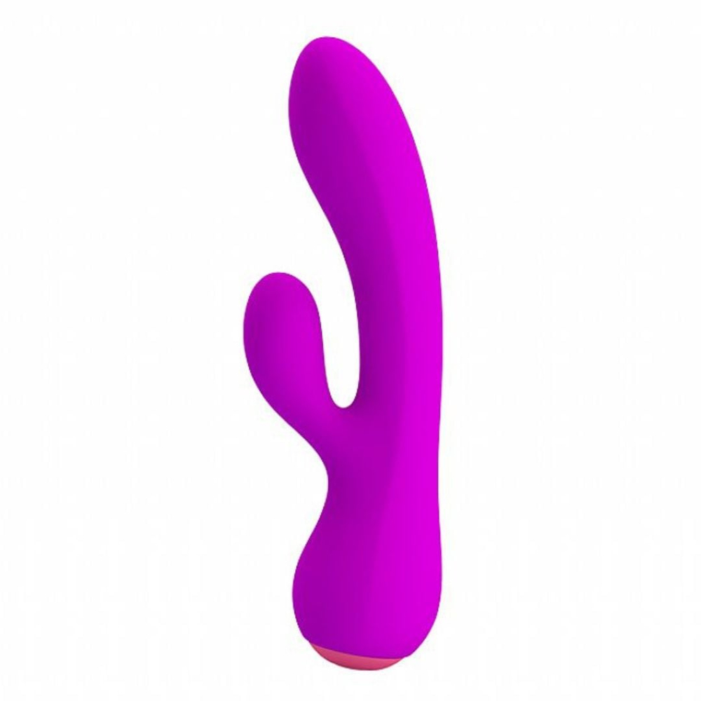 Vibrador Ponto G Flexível Com Estimulador Clitoriano Zachary 12 Vibrações Pretty Love - Imagem 3