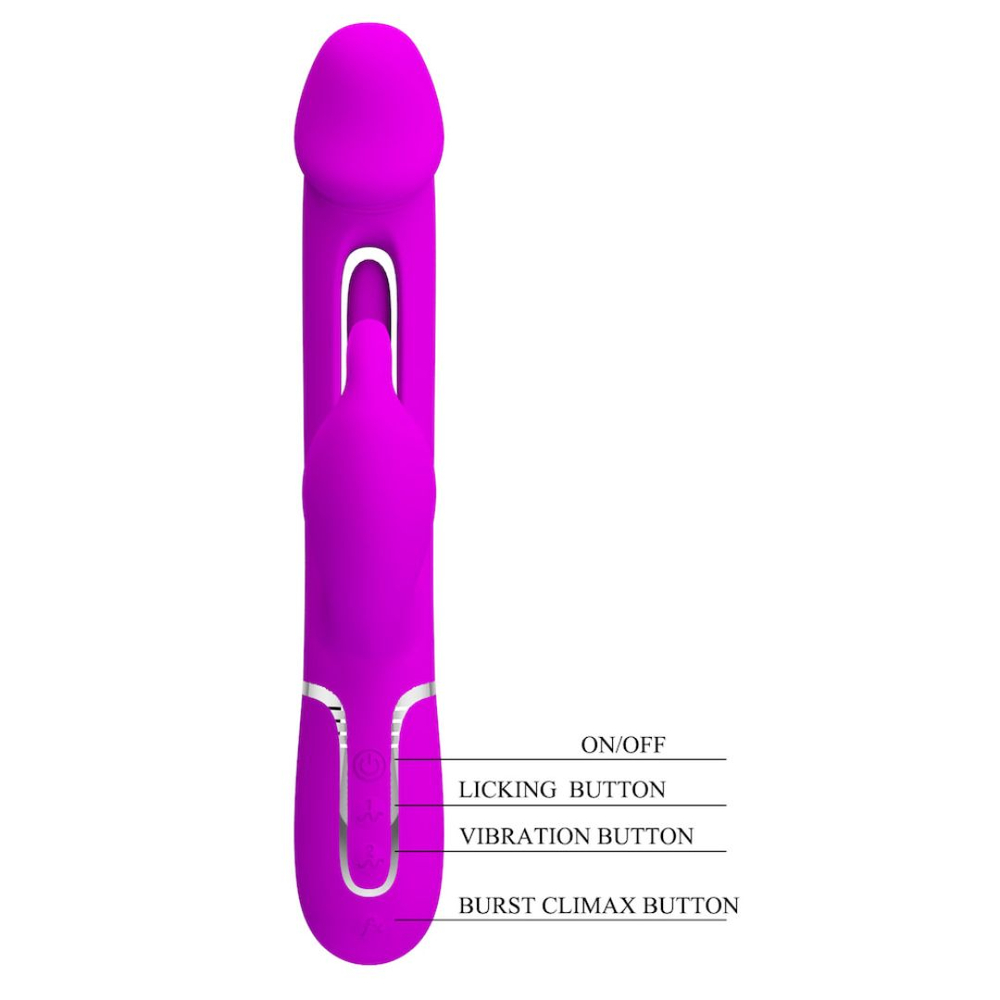 Vibrador Ponto G Kampas Com Glande 7 Modos De Vibrações Pretty Love - Imagem 9