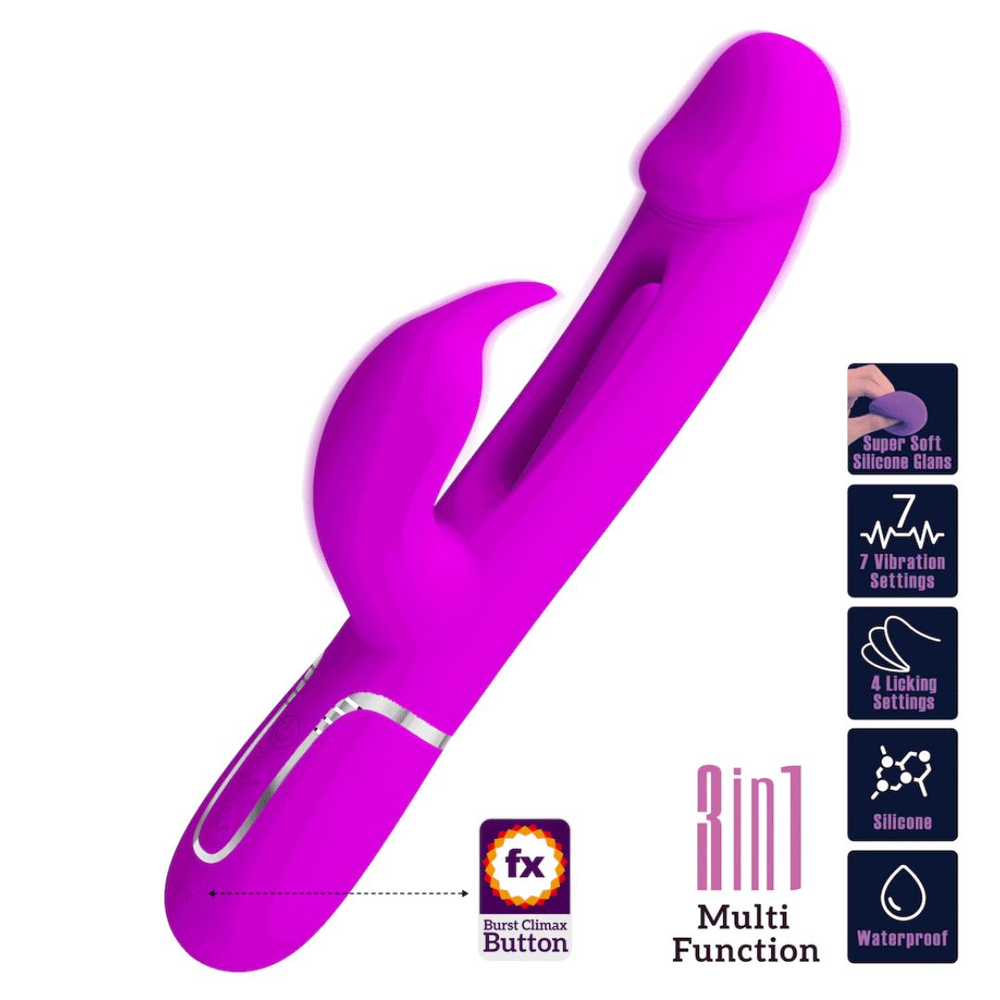 Vibrador Ponto G Kampas Com Glande 7 Modos De Vibrações Pretty Love - Imagem 10