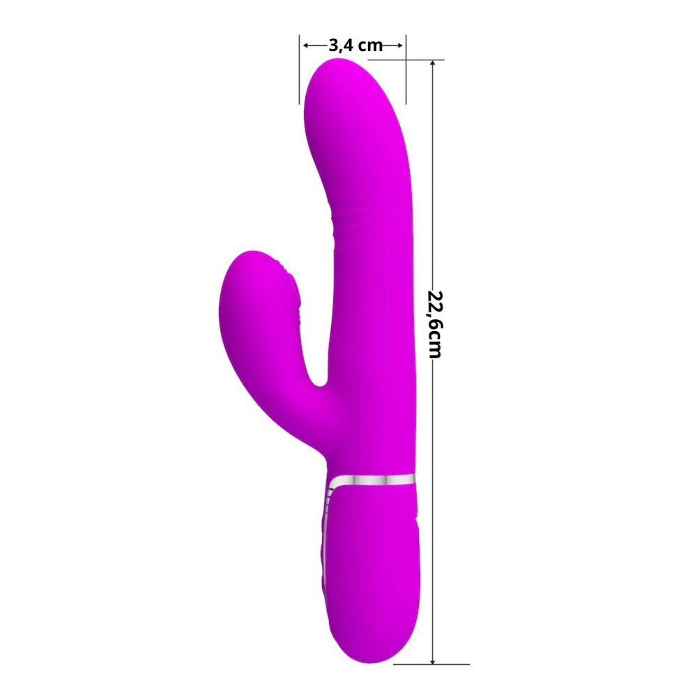 Vibrador Ponto G Mariana 7 Modos De Estimulação E 4 Modos De Vai E Vem Pretty Love - Imagem 8