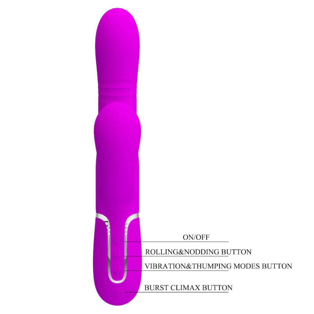 Vibrador Ponto G Mariana 7 Modos De Estimulação E 4 Modos De Vai E Vem Pretty Love - Imagem 9