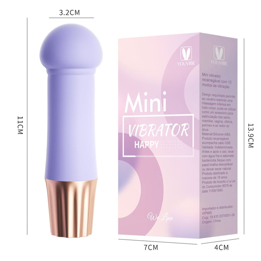 Vibrador Ponto G Mushroom Recarregável 10 Modos De Vibração Vibe Toys - Imagem 6
