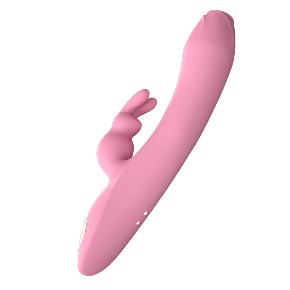 Vibrador Ponto G Rabbit Com Língua Estimuladora 7 Modos De Vibração E Aquecimento Dibe - Imagem 5