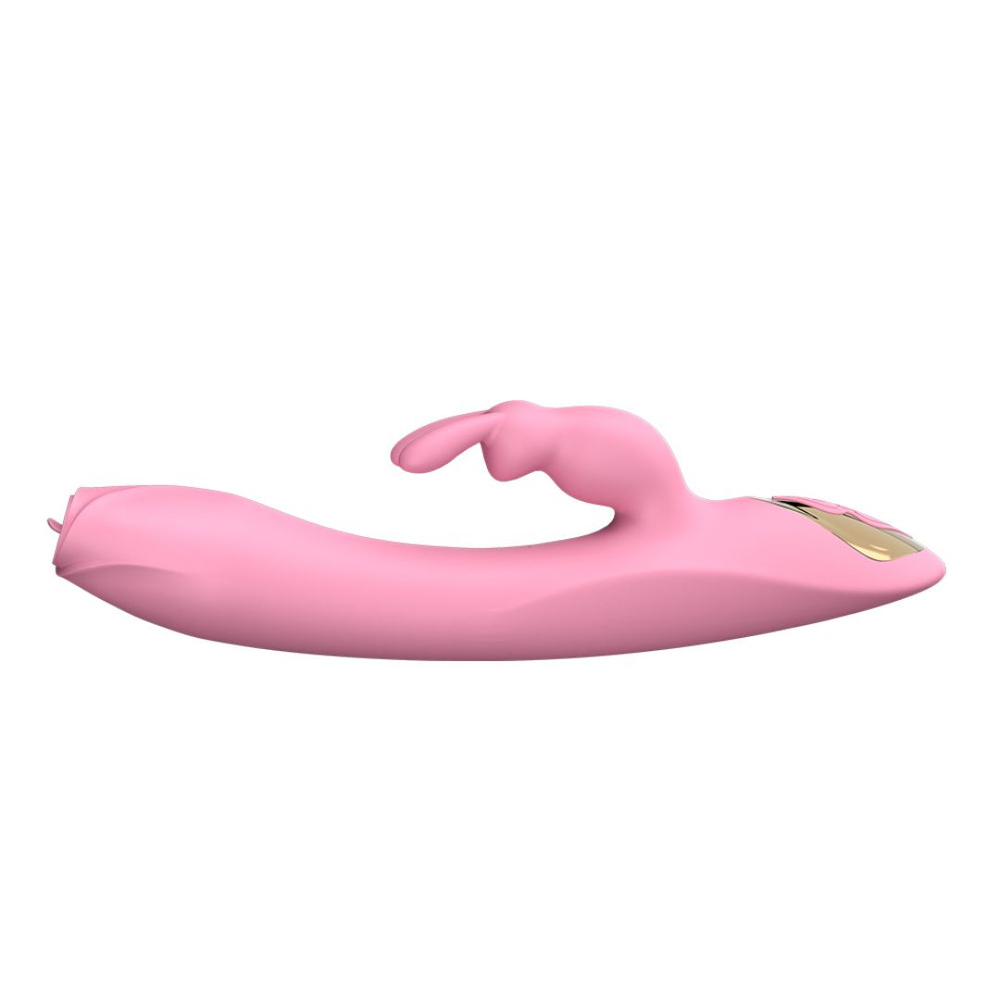 Vibrador Ponto G Rabbit Com Língua Estimuladora 7 Modos De Vibração E Aquecimento Dibe - Imagem 6