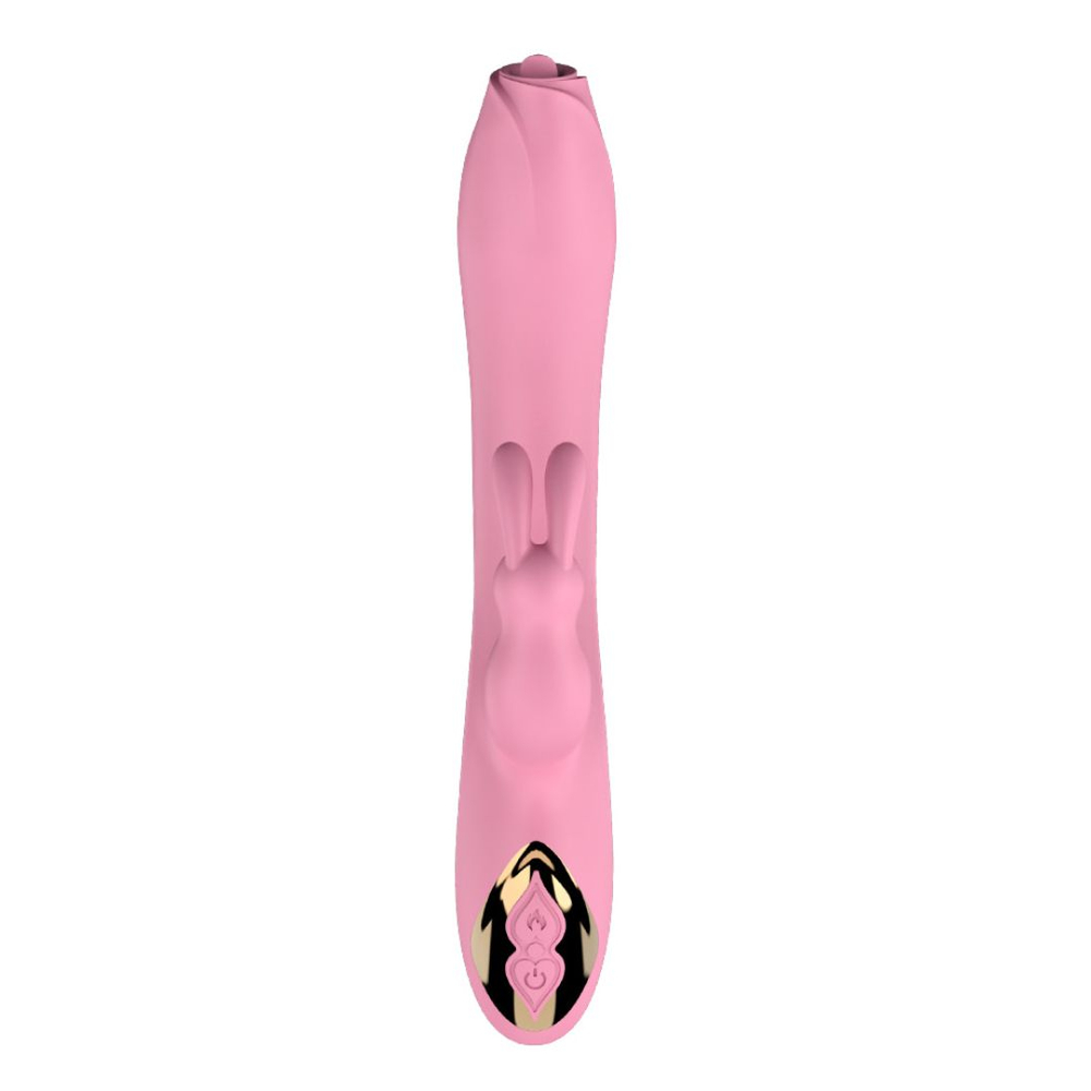 Vibrador Ponto G Rabbit Com Língua Estimuladora 7 Modos De Vibração E Aquecimento Dibe - Imagem 7