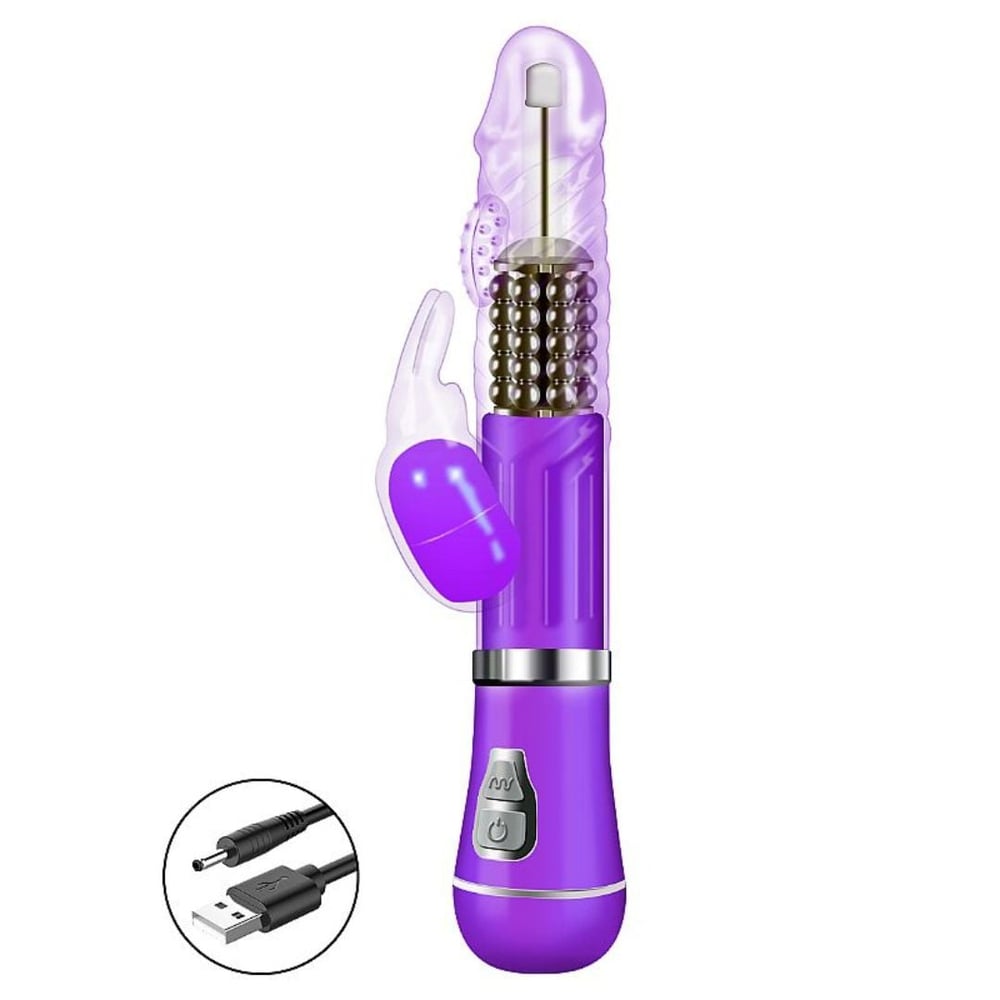 Vibrador Ponto G Rabbit Recarregável 9 Vibrações E 6 Modos De Rotação Vibe Toys - Imagem 3