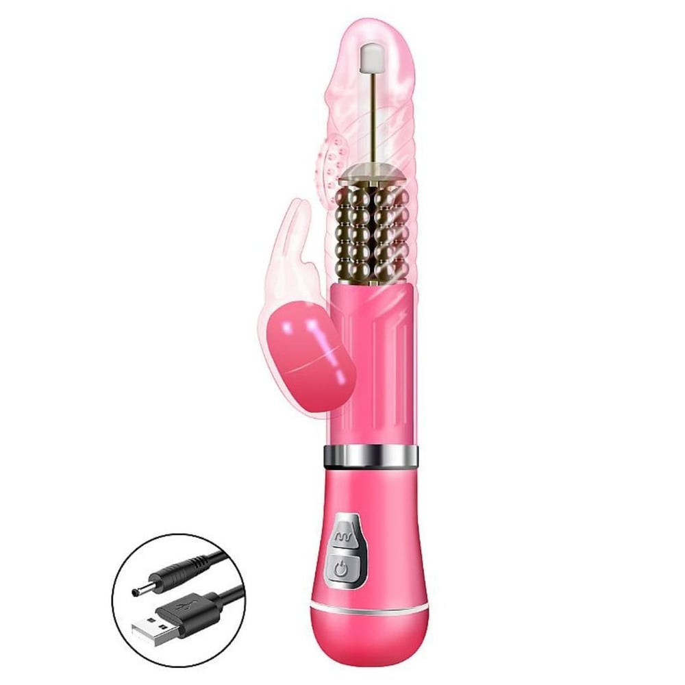 Vibrador Ponto G Rabbit Recarregável 9 Vibrações E 6 Modos De Rotação Vibe Toys - Imagem 4