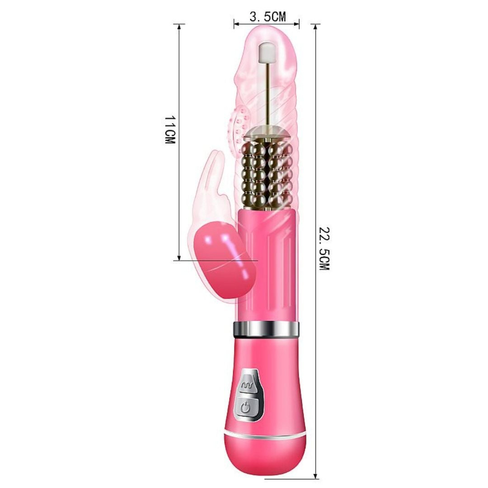 Vibrador Ponto G Rabbit Recarregável 9 Vibrações E 6 Modos De Rotação Vibe Toys - Imagem 6