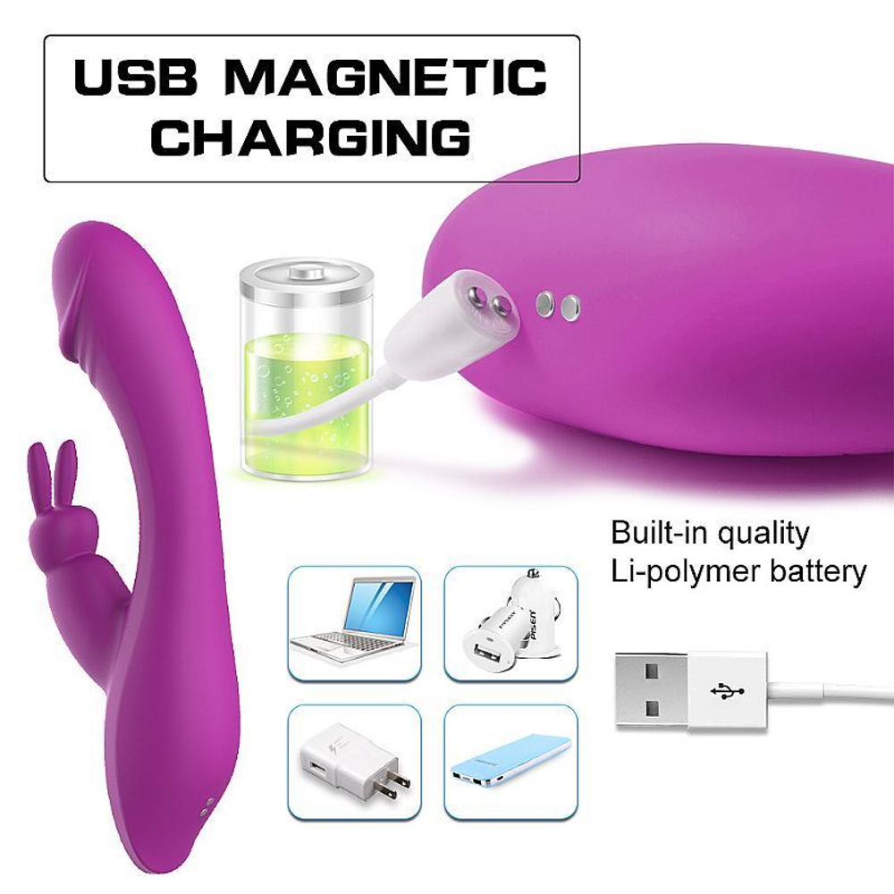 Vibrador Ponto G Soft Rabbit Naughtyu S Hande - Imagem 3