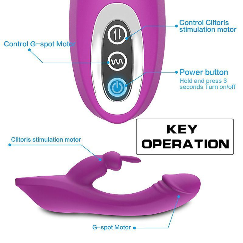 Vibrador Ponto G Soft Rabbit Naughtyu S Hande - Imagem 4