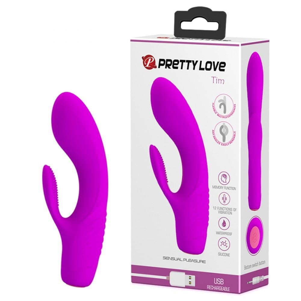 Vibrador Ponto G Tim Com Cerdas Estimuladoras 12 Vibrações Pretty Love - Imagem 8