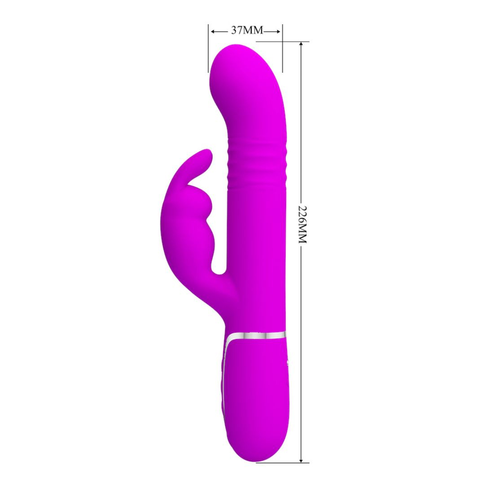 Vibrador Rabbit Coale 4 Modos De Vai E Vem E Rotação Pretty Love - Imagem 7