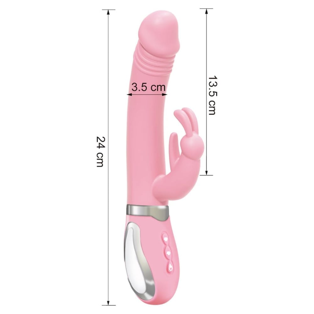 Vibrador Rabbit Naughty Com Língua Estimuladora 36 Vibrações E Aquecimento - Imagem 7